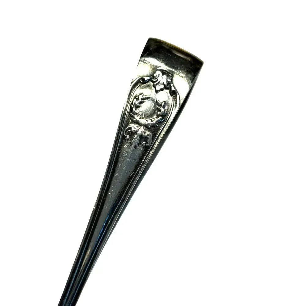 Vintage English silver sugar tongs EPNS spoon shaped condiment server signed